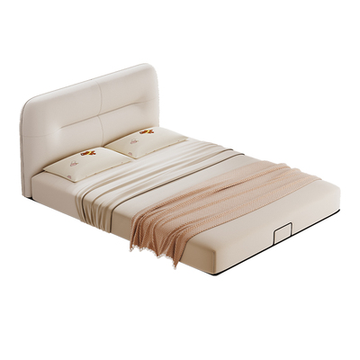 顾家家居硅胶皮奶油风儿童床