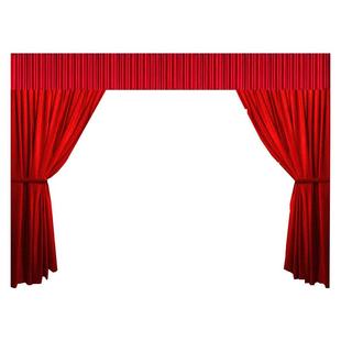 加厚金丝绒布料加工定做舞台红色幕布婚庆会议背景布电动黑幕布