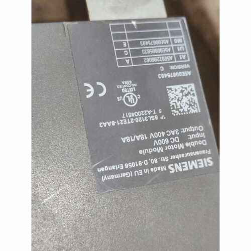 〔议价-可维修〕SINAMICS S120双轴驱动器 型号6SL312
