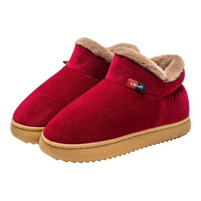 十一步保暖绒面棉拖鞋女士冬季