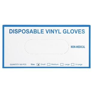 纹眉一次性黑色手套PVC乳胶橡胶耐用清洁按摩美发纹绣美容院专用