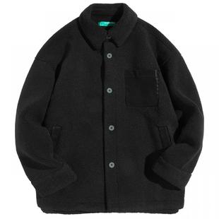 RS男装冬装时尚高端外套2025新款冬季男士保暖厚款摇粒绒夹克潮流