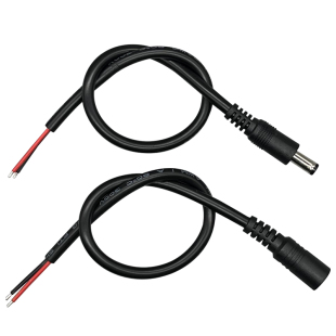 0.75平方纯铜加粗DC电源线5.5*2.1mm公母接头插头线18AWG连接线