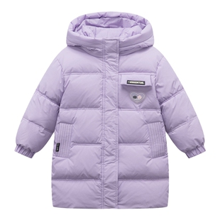 笛莎童装女童中长款羽绒服加厚大童女孩儿童宝宝洋气长款加厚外套