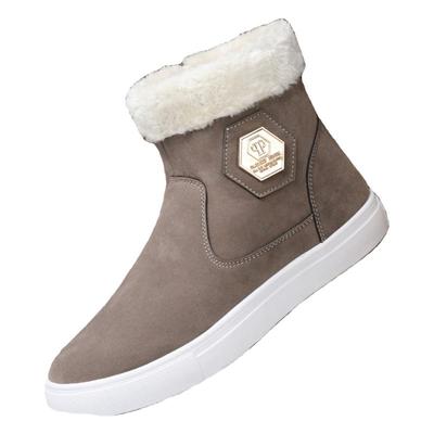 冬季加绒雪地靴棉靴保暖大码男鞋