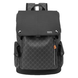 马克华菲男士双肩包2025新款大容量背包男通勤电脑包大学生书包女