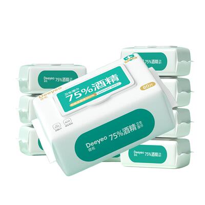 德佑75度酒精湿巾80抽*15包
