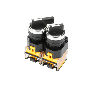 旋钮开关二档LA38-11X2 LA38-20X3三档选择按钮开关 转换按钮22mm