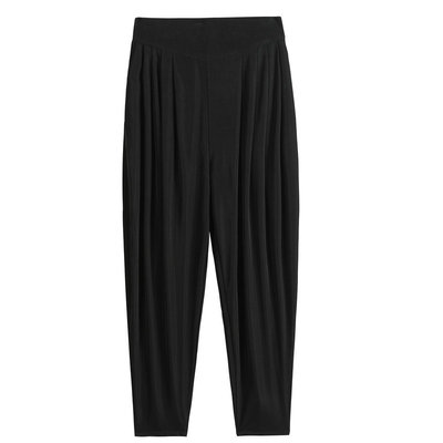 萝卜裤袖影宽松哈伦九分灯笼裤