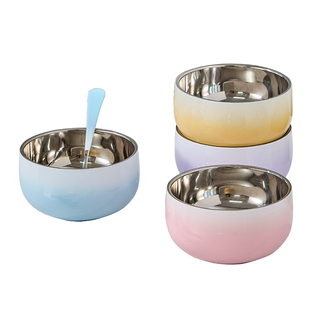 不锈钢碗家用2026新款饭碗食品级防烫碗具个人专用碗筷高颜值餐具