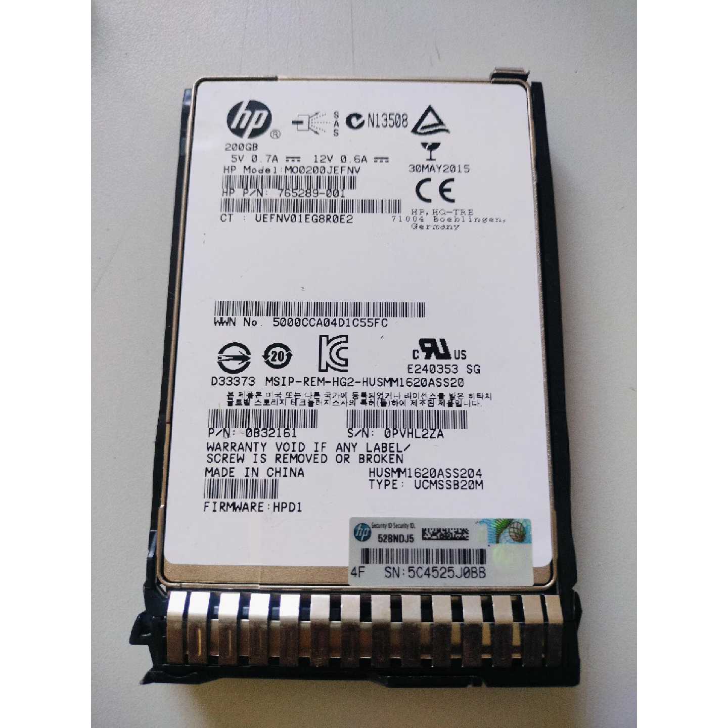 议价HP惠普200GSAS12G2.5SSD硬盘可维修