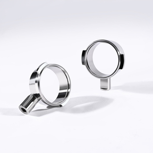 咖啡机51/54/58mm无底有底手柄头适配铂富德龙304不锈钢萃取漏斗