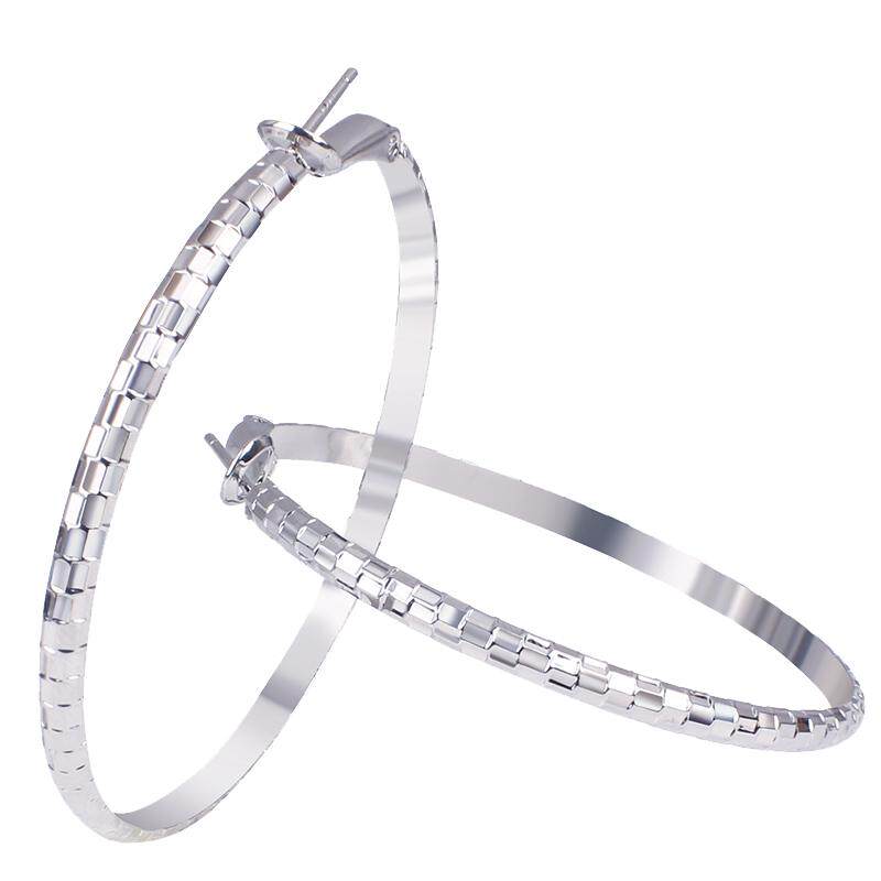 曼休妮s925个性时尚圆圈圈银针