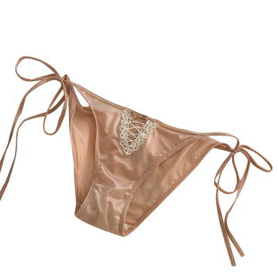 性感诱惑可解开系带内裤女薄款透明舒适透气纯棉裆低腰女士三角裤