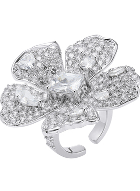 NJJewelry花朵戒指女