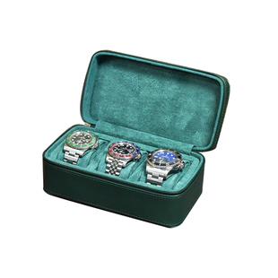 新款绿色立体款表盒手表收纳盒首饰盒名表存储包珠宝机械表保护袋