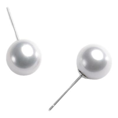 千叶珠宝淡水珍珠耳钉S925银天女级耳饰百搭气质正品送女友礼物