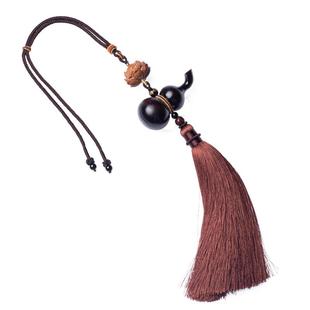 新款汽车挂件吊饰檀木平安葫芦车载桃木后视镜吊坠高级男士挂饰品