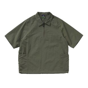 714street日系工装短袖衬衫男25夏季新款美式翻领T恤设计感polo衫