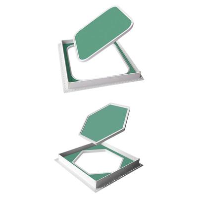 圆弧圆角石膏板隐藏式检修口隐形装饰盖板天花吊顶空调预埋检查口