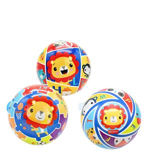 费雪球婴儿玩具球可啃咬宝宝皮球小皮球幼儿专用弹力拍拍球类玩具