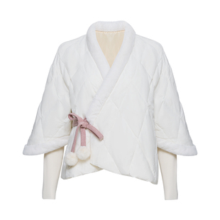 知则汉元素羽绒服【凝华】交领改良保暖冬季外套马面裙长安雪特价