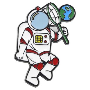 航天纪念徽章 HALDER宇宙飞船火箭太空宇航员书包装饰胸针 礼物