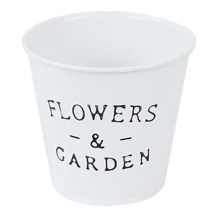 美式多肉铁艺小花盆家居阳台装饰绿植园艺盆栽创意铁皮花器收纳桶