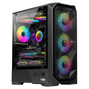 九尾狐T12 diy组装电脑机箱台式机ATX大板玻璃侧透水冷外壳MATX