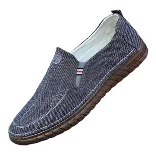 老北京布鞋男士牛筋底软底防滑耐磨透气帆布鞋驾车工作鞋防臭男士