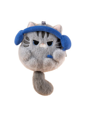 可爱猫咪玩偶挂件耳机零钱包礼物