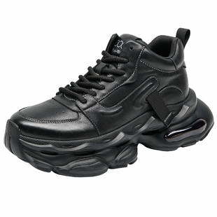 高哥增高鞋男10cm厚底老爹鞋冬季新款潮流休闲鞋气垫运动鞋内增高