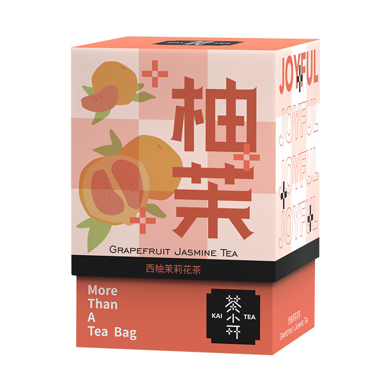 茶小开西柚茉莉花茶蜜桃乌龙茶冷泡茶泡水喝的东西水果茶果茶茶包