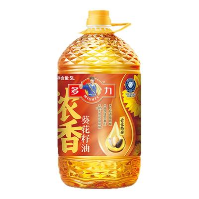 【张若昀同款】官方正品多力浓香葵花籽油5L/桶家用低油烟食用油