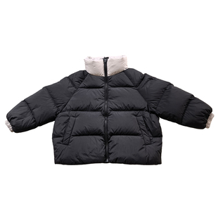 瑭伽2025冬新款男童女童羽绒服外套儿童90白鸭绒童装潮唐家2525