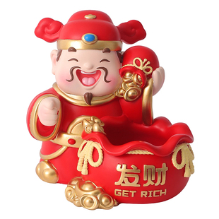 指定发财入户玄关财神爷钥匙收纳摆件客厅鞋柜置物架乔迁新居礼物