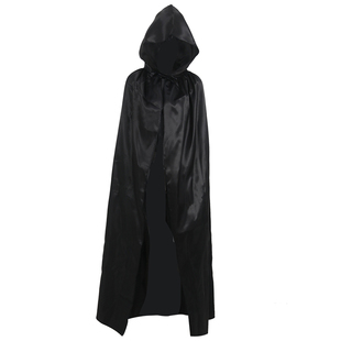万圣节服装成人儿童黑色斗篷披风男巫师袍死神吸血鬼cosplay服饰