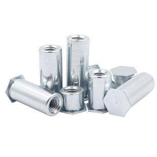 镀锌盲孔压铆螺柱压板六角压铆螺母柱压铆件BSOM2M2.5M3M4M5M6M8