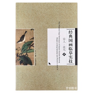 正版现货 宋人花鸟贰 经典国画临摹实技12幅宋代花鸟小品原寸原作工笔白描底稿赵斌编工笔花鸟画国画技法宋画技法解析 辽宁美术