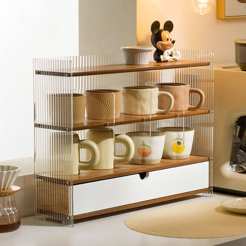 十一维度杯架放杯子神器桌面水杯茶杯具马克咖啡杯格子收纳置物架