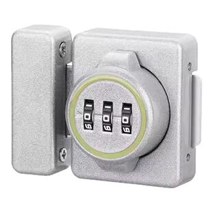 免打孔密码插销锁家用柜子柜门抽屉锁防盗锁推拉门房间双开密码锁