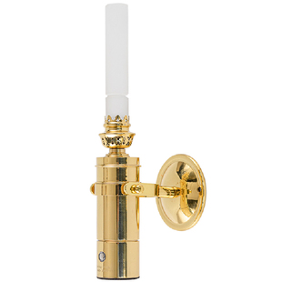 年轮公园宅造店黄铜壁灯充电壁灯免布线调光床头灯壁灯卧室小夜灯