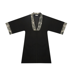 织造司[卷草]原创呢子大衣立领针织衫明制马面裙汉服改良三裥裙女