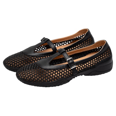 足下工业渔网芭蕾鞋网面透气