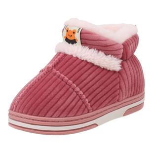 冬季儿童棉鞋包跟加绒加厚男女中大童防滑软底居家外穿保暖棉拖鞋