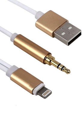Type-C转3.5mm车载音频一分三线