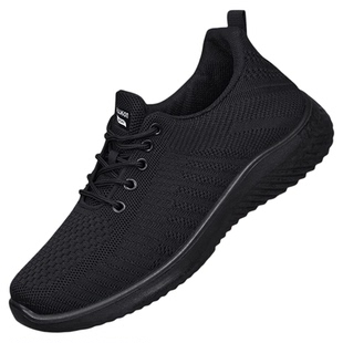 老北京布鞋男新款夏季品牌中老年网面透气软底工作防滑休闲爸爸鞋