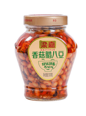 梁嘉香菇腊八豆下饭菜