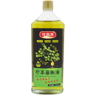 岭森源藤椒油500ml花椒油四川正宗洪雅特产麻油特麻青花椒油凉拌