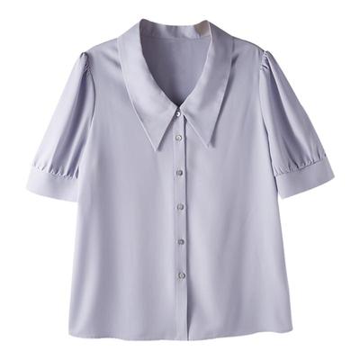 CHICBLISS通勤泡泡袖雪纺短袖